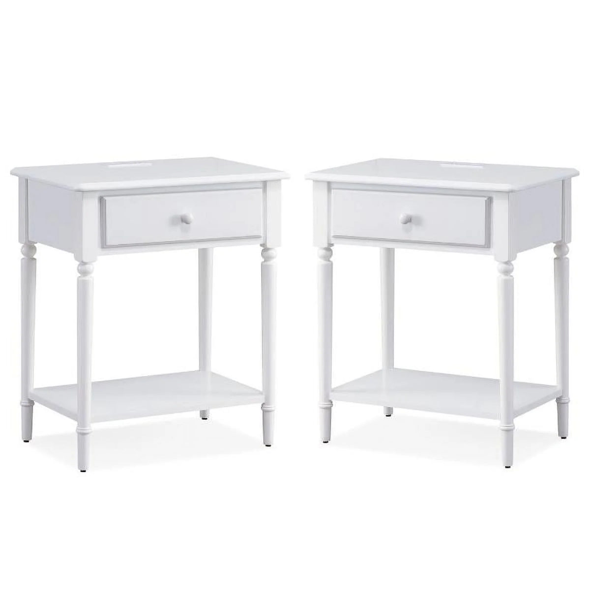 White Nightstand Set A579464