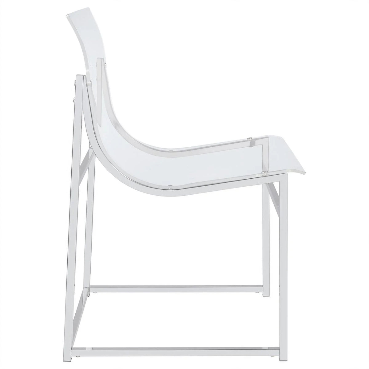 Modern Metal Acrylic Dining Side Chair A5993