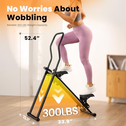 Vertical Climber, Compact Foldable Cardio Stair Stepper X702