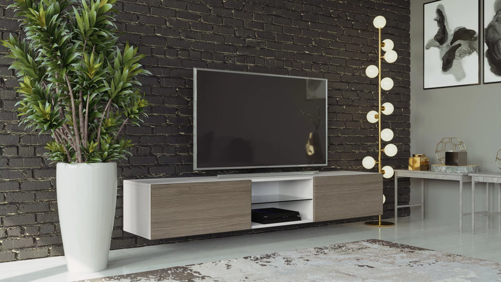 71" Glass TV Stand P287