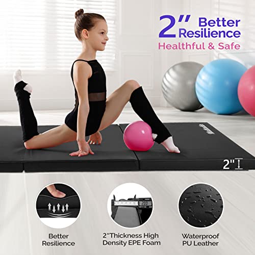 6' Folding Tri-fold Gymnastics Mat J414312
