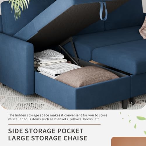 L Shaped Sleeper Sofa Bed with Storage W406830