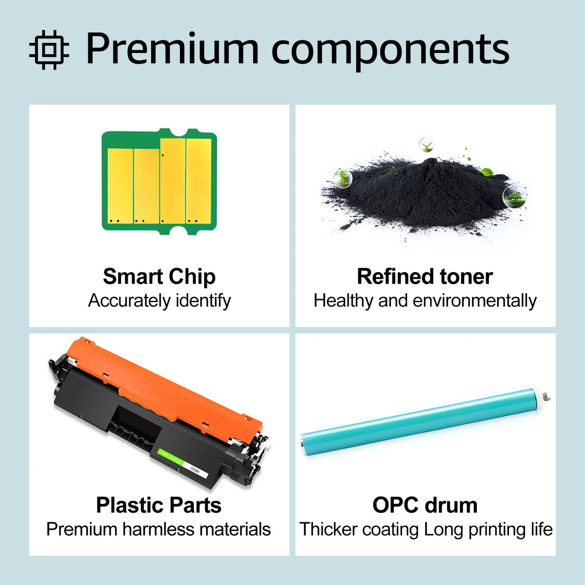 2 Pack Black Toner Cartridge Replacement H620