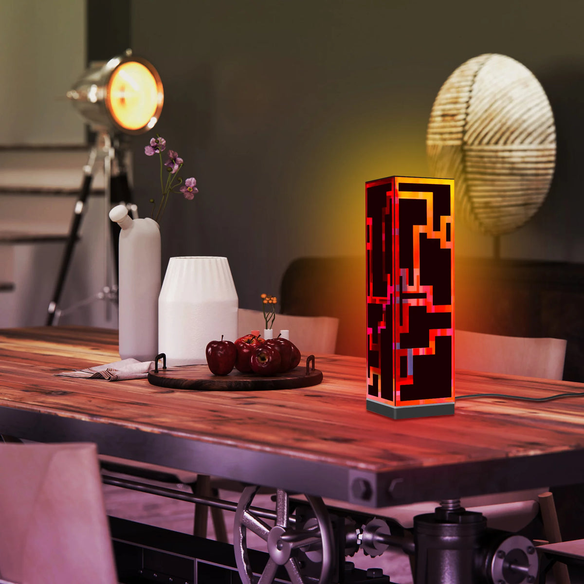 RGB Cube Standing Desk Lamp LED I11897
