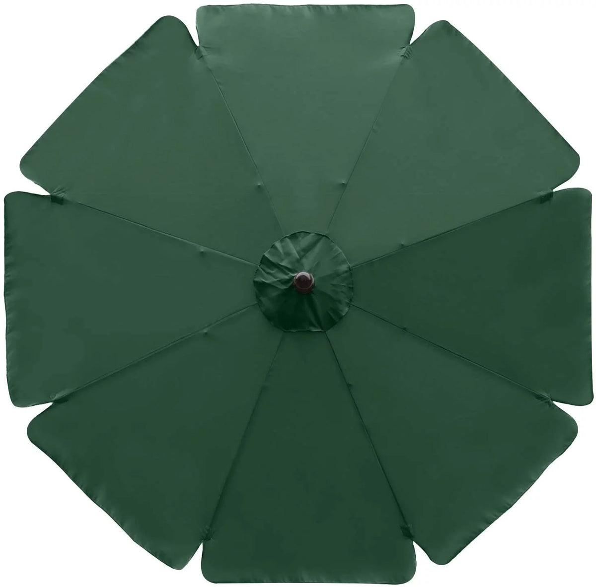 Green Round Table and Patio Umbrella O745