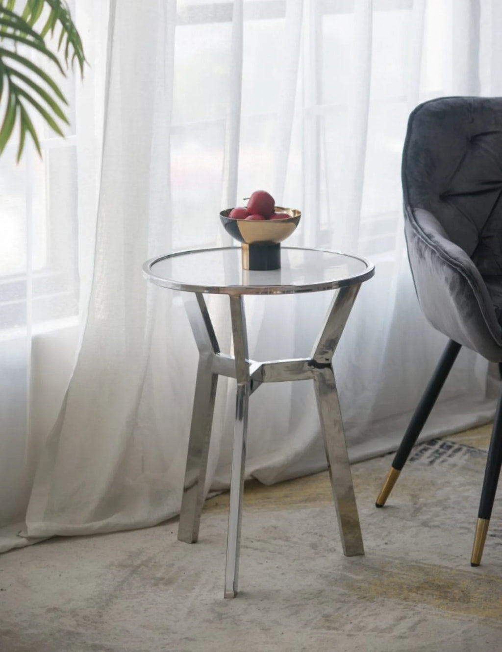 Side Table with Marble Top D276