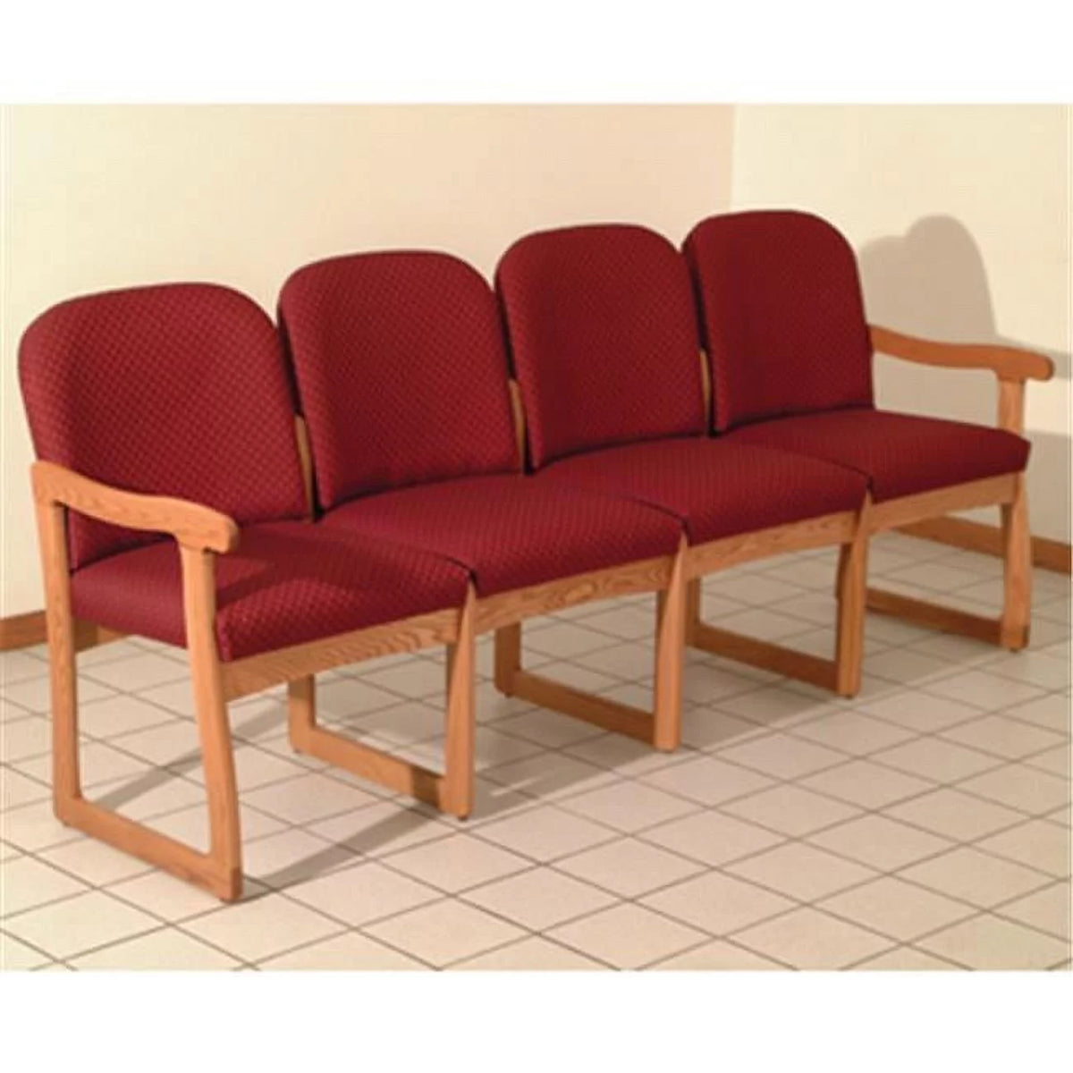 Medium Oak Four Seat Sofa L7934