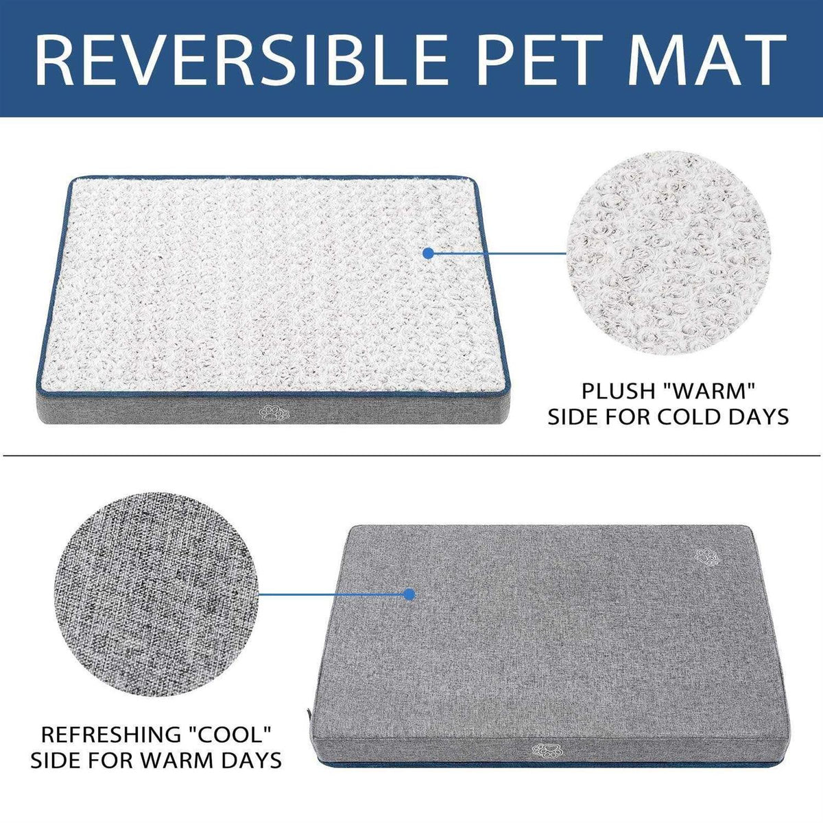Dog Bed Crate Pad Washable Removable Cover H313