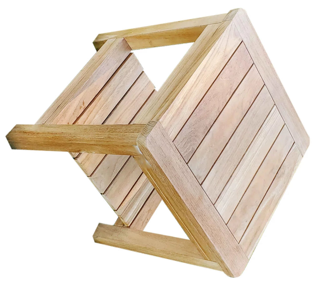 Teak Wood Shower Seat Outdoor Bench T417447