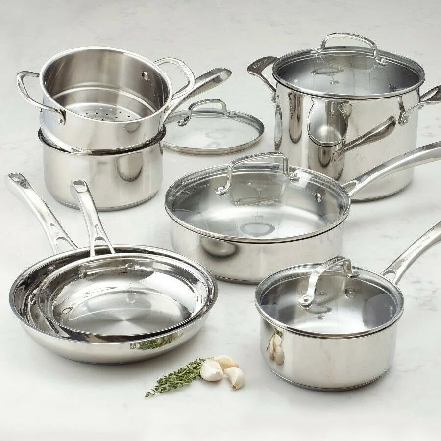 11pc Stainless Steel Cookware Set I969