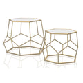 2-Piece Metal Nesting Accent Table Set L98588