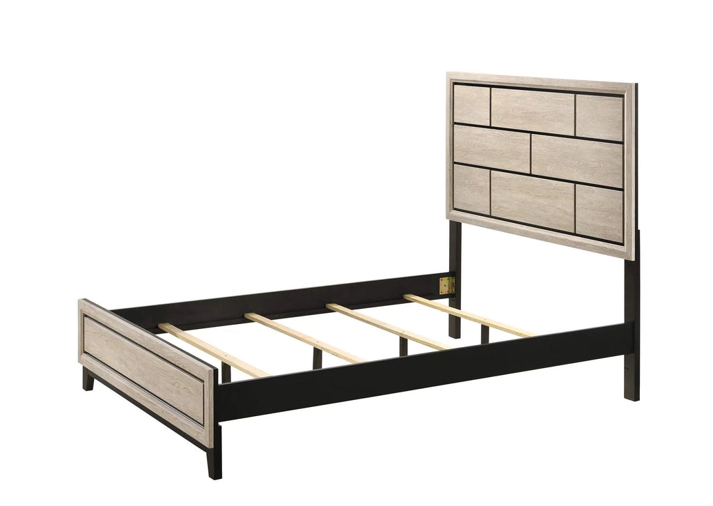 King Size Low-Profile Wooden Bed K189