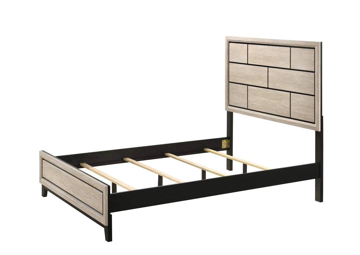 King Size Low-Profile Wooden Bed K189