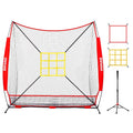 7x7 ft Baseball Net with Batting Tee and Carry Bag O881