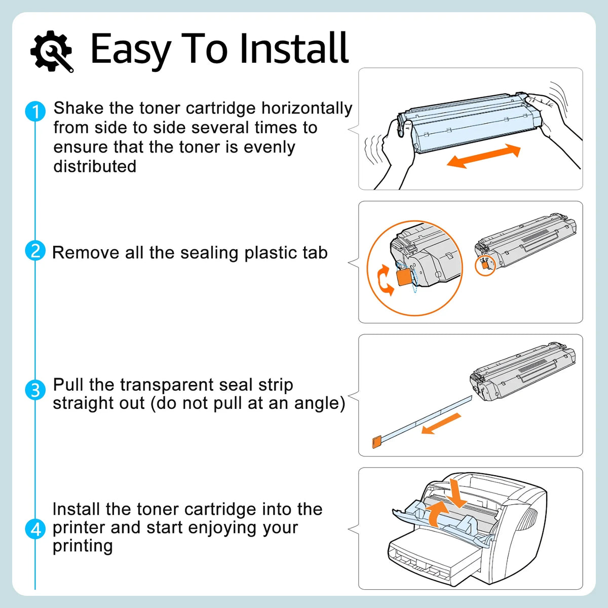 2 Pack Black Toner Cartridge Replacement H620