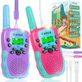 Rechargeable 4 Pack 3 Mile Long Range Walkie Talkies with Flashlight Z955