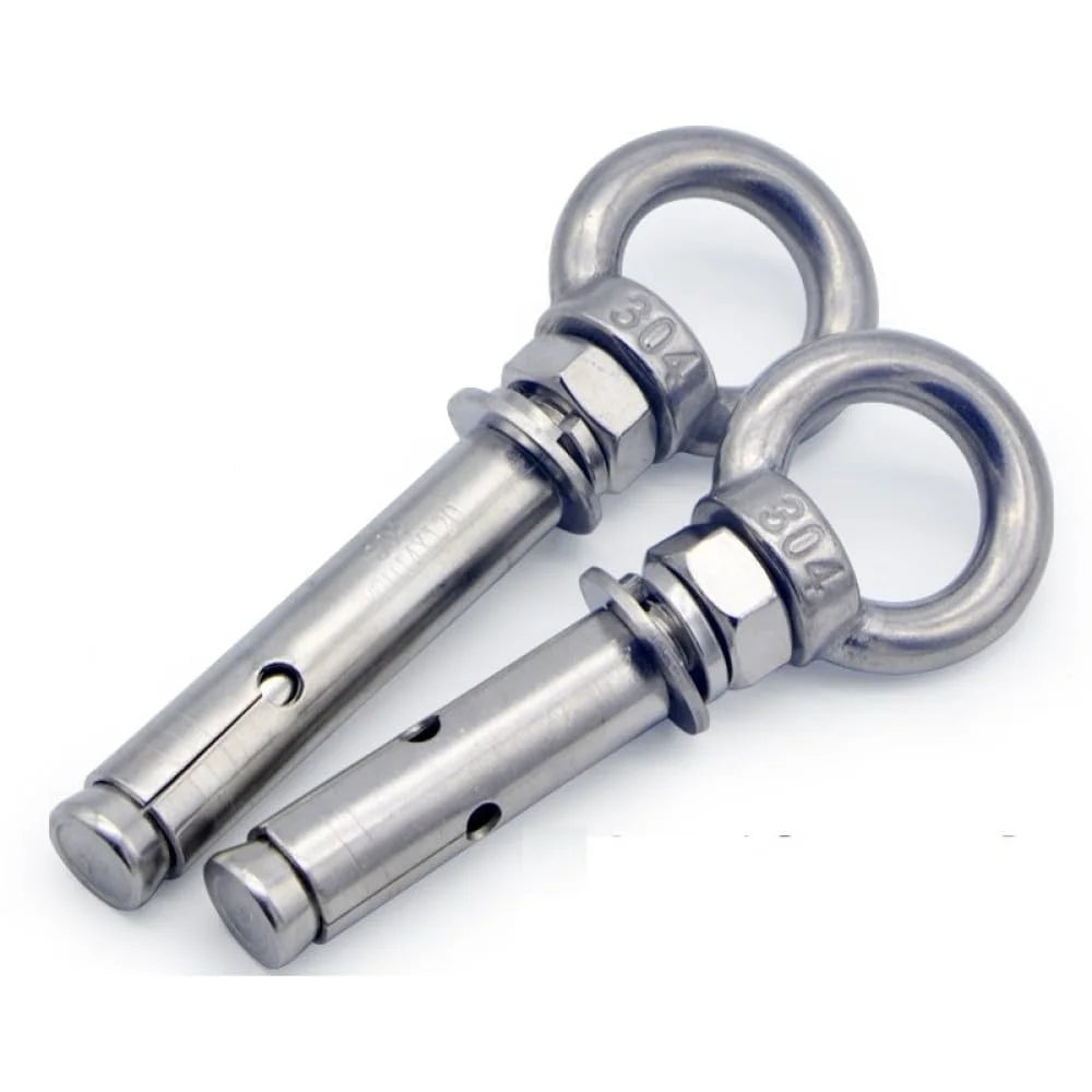 304 Stainless Steel Lifting Eye Bolt M6x50mm 4pcs O123