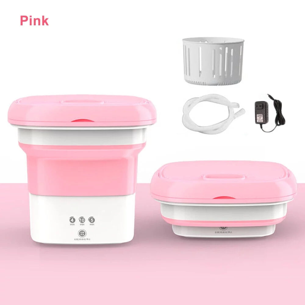 Foldable Clothes Washer with Dryer Bucket D293