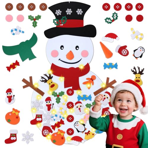 Felt Christmas Tree Set with 34 Detachable Ornament L92501
