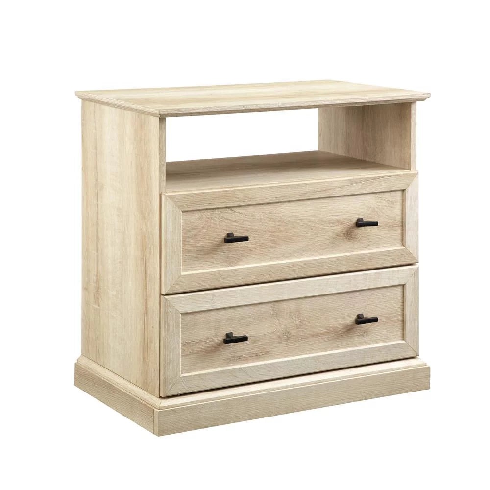 2-Drawer White Oak Nightstand L1759