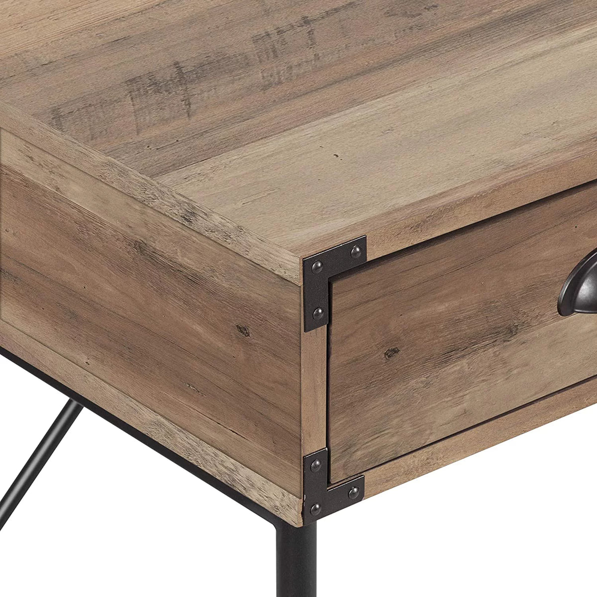 Oak Vanity Desk with Drawers Q383004
