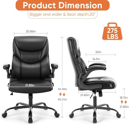 Black Ergonomic PU Leather Office Chair O69112