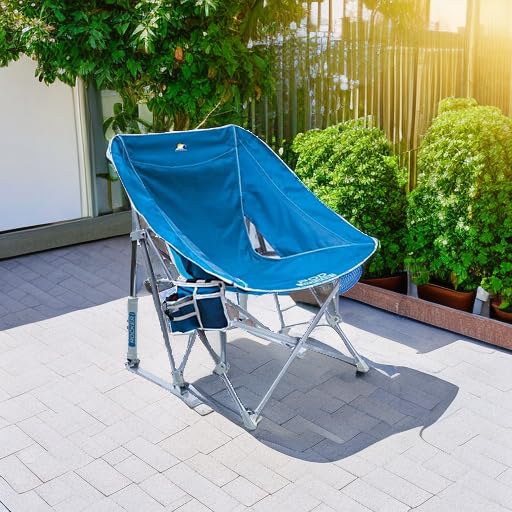 Collapsible Folding Rocking Chair with Drink Holder & Carry Bag I712