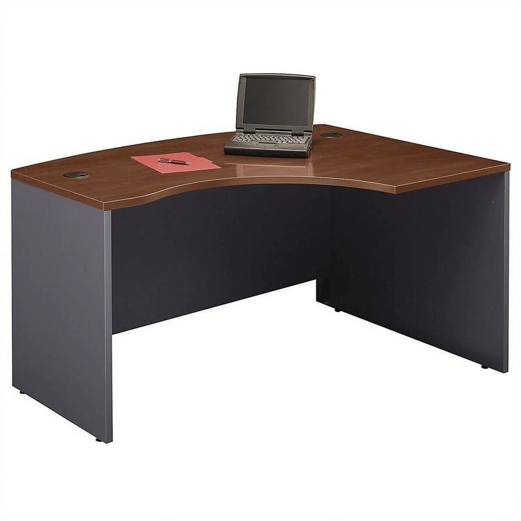 60 x 43 L Bow Desk in Hansen Cherry M4313