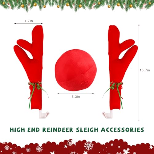 Reindeer Car Decoration Kit with Nose & Antlers N7549