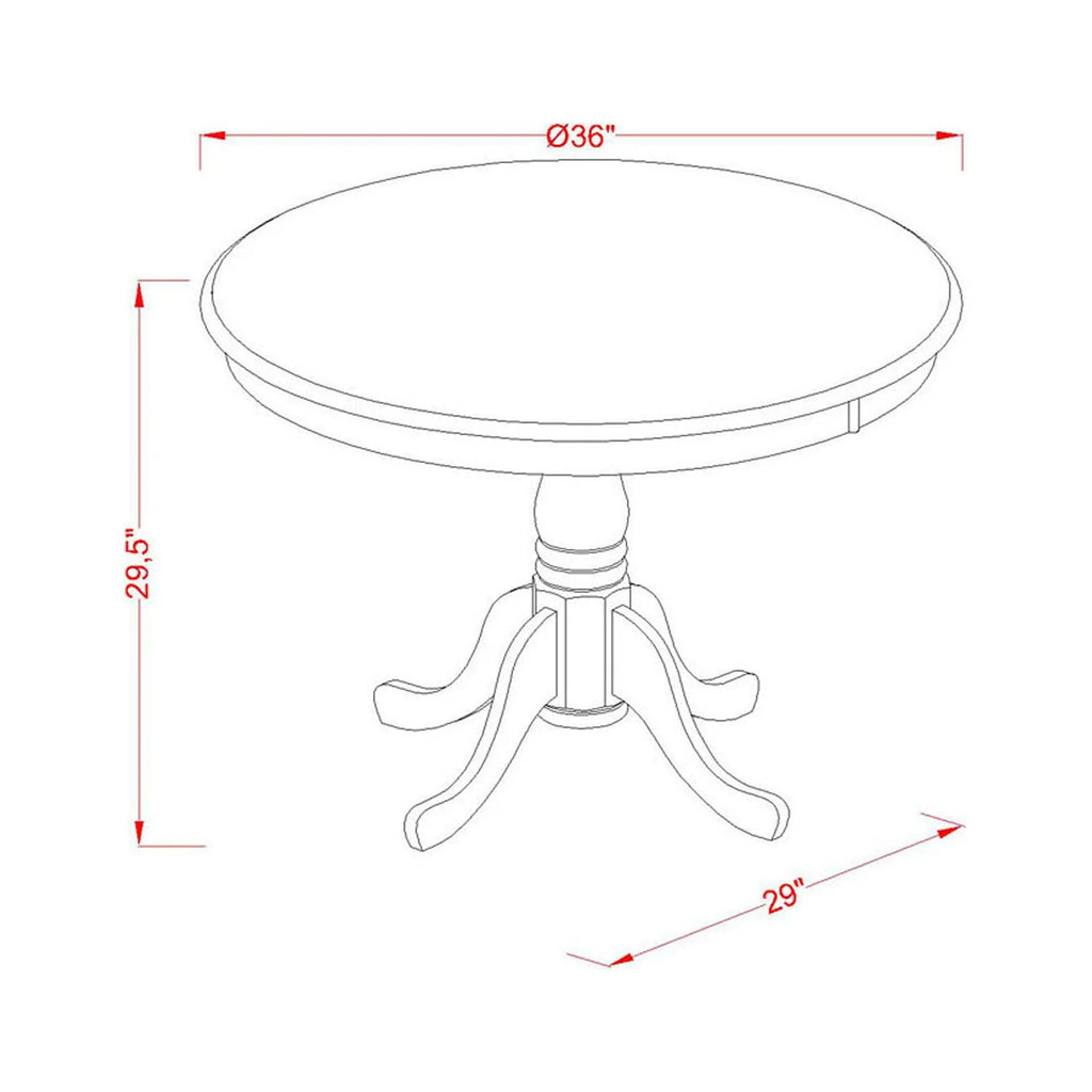 Round Dining Table Natural Acacia Finish X192