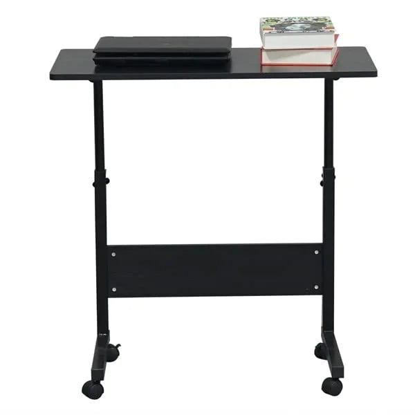 Height Adjustable Rolling Laptop Stand Desk Cart E7934