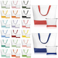 20 Pcs Large Blank Canvas Tote Bags and Makeup Bags with Handles L6086