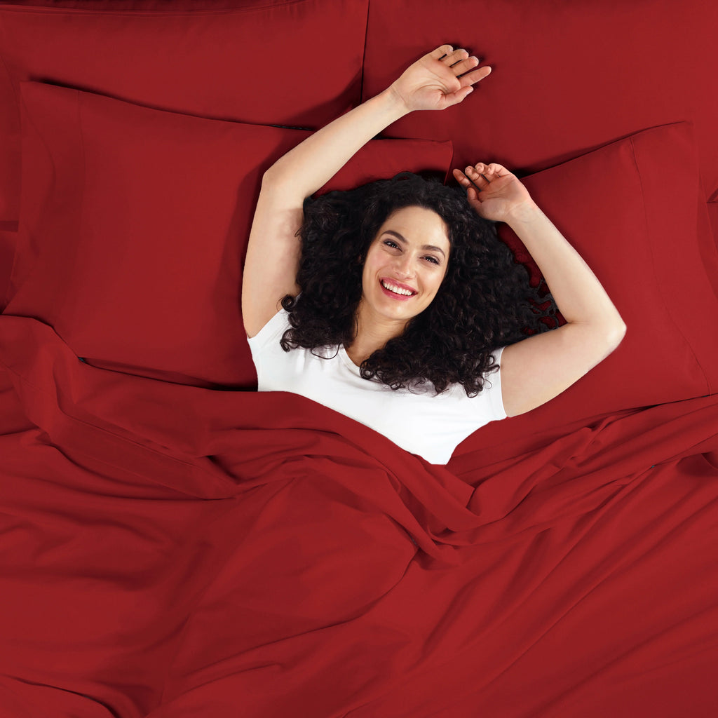 King 6pc Microfiber Extra Deep Pocket Sheet Set I47959
