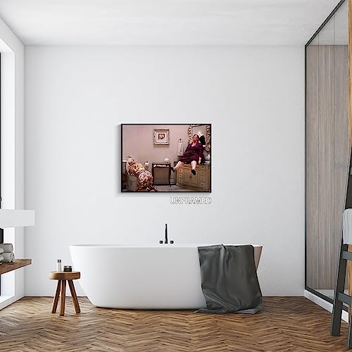 Black White Bathroom Canvas Wall Art Prints 12x16in Unframed U4311
