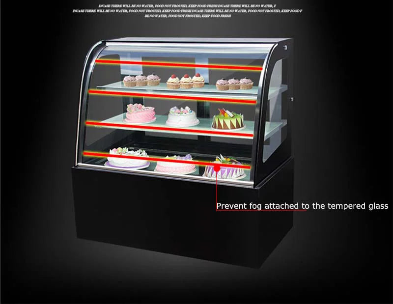 35" Curved Refrigerated Cake Display Cabinet J218466