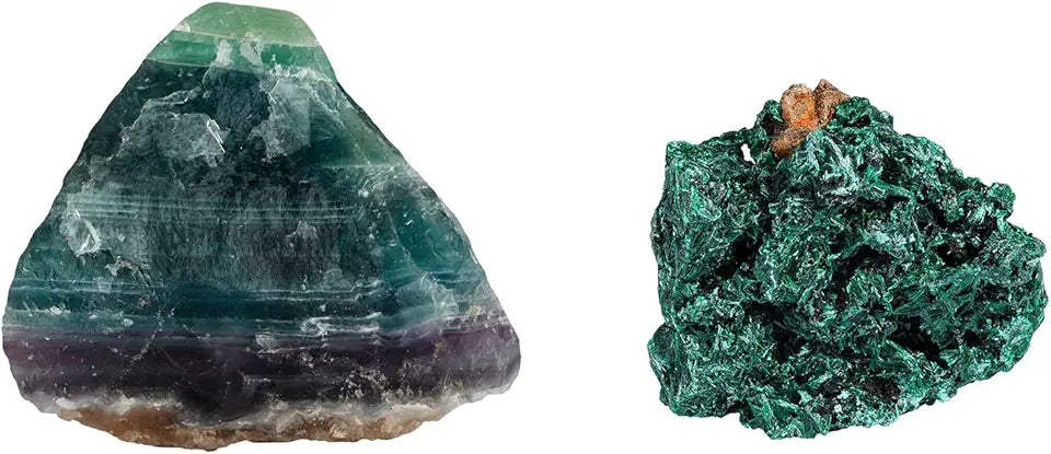 Natural Raw Green & Malachite Raw Stone Crystal Mineral Specimen C98942
