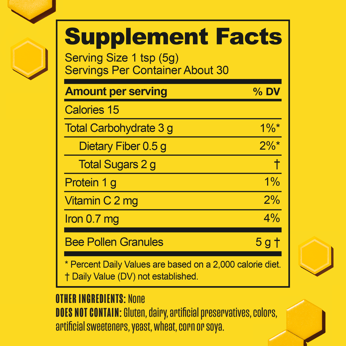 Bee Pollen Granules 5.2 oz U42695