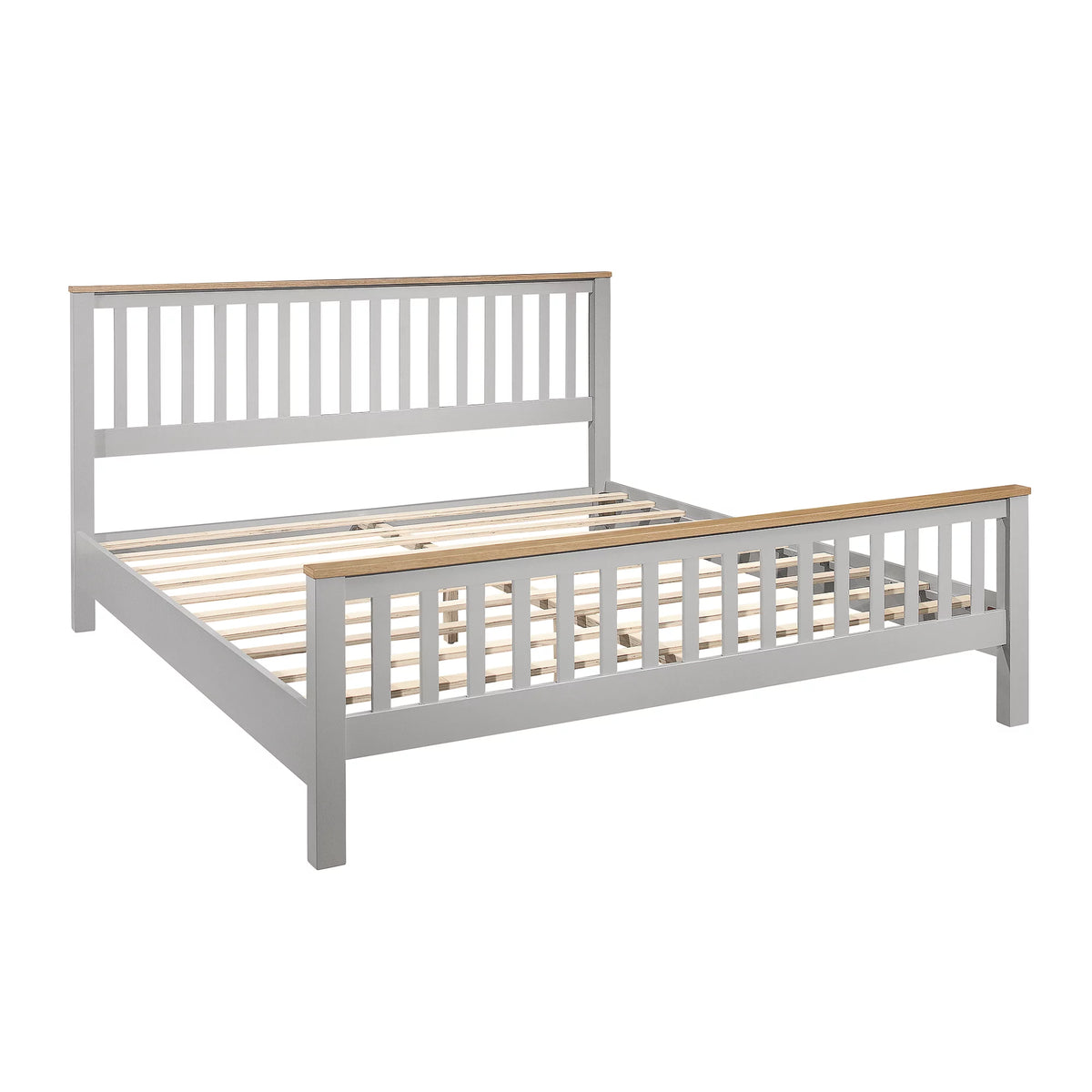 King Size Solid Wood Platform Bed with Headboard Z194