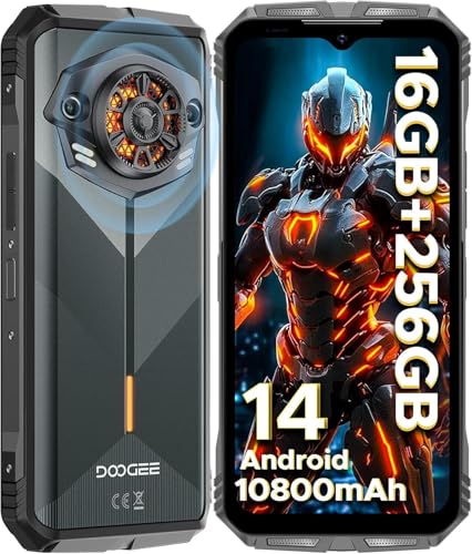 Rugged Smartphone Unlocked 10800mAh Battery 16GB+256GB Android 14 Q704779