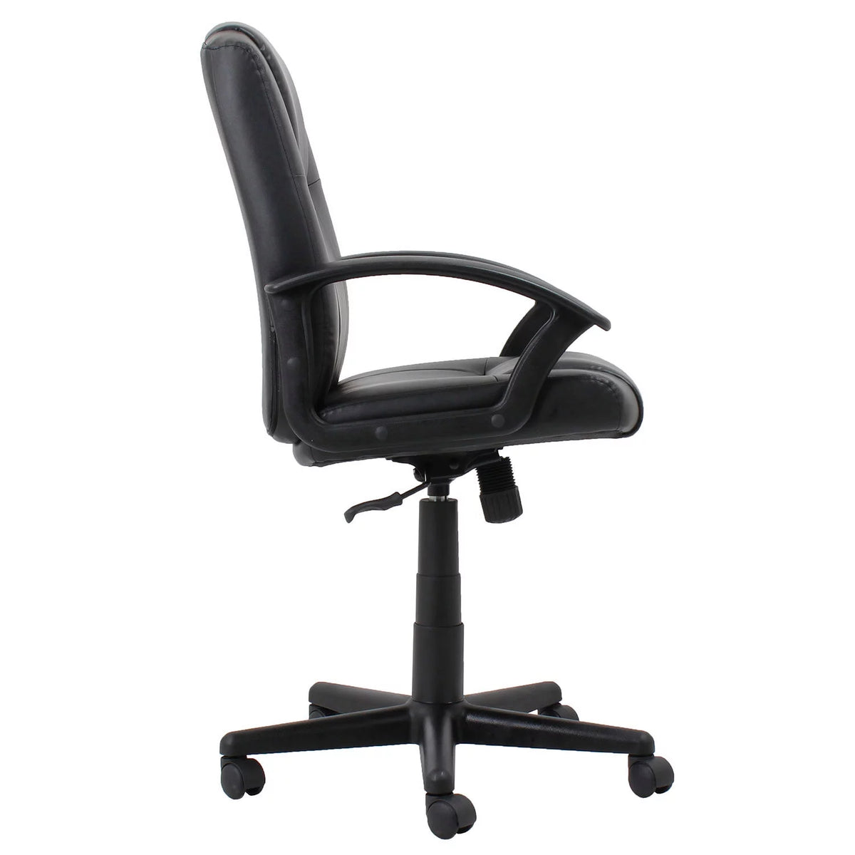 Black Bonded Leather Mid Back Executive Chair L172