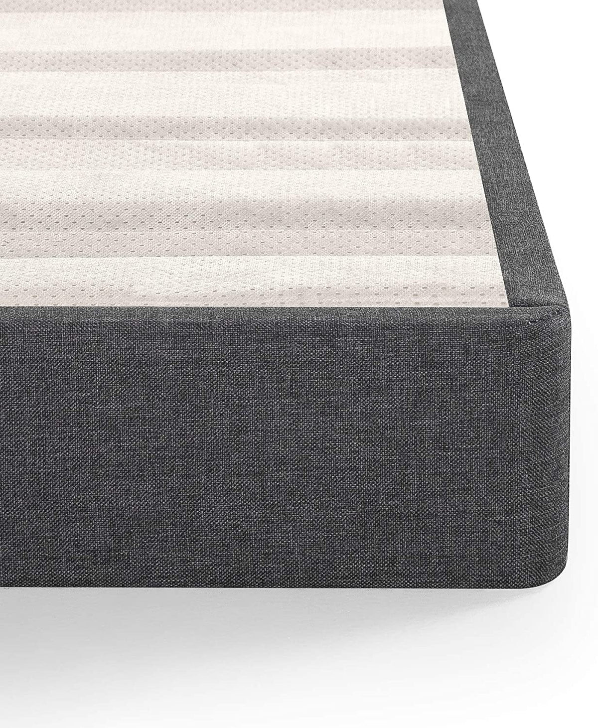 Queen Grey Upholstered Box Spring U73820
