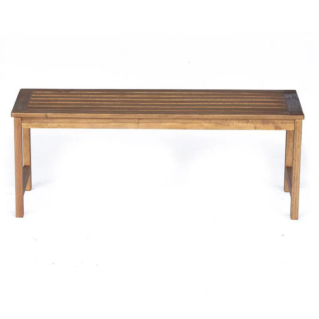 Brown Wood Outdoor Dining Bench A417490