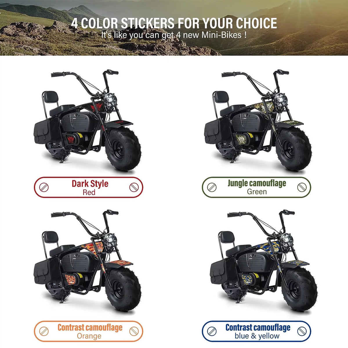 36V 1000W Camo Electric Mini Bike G25306