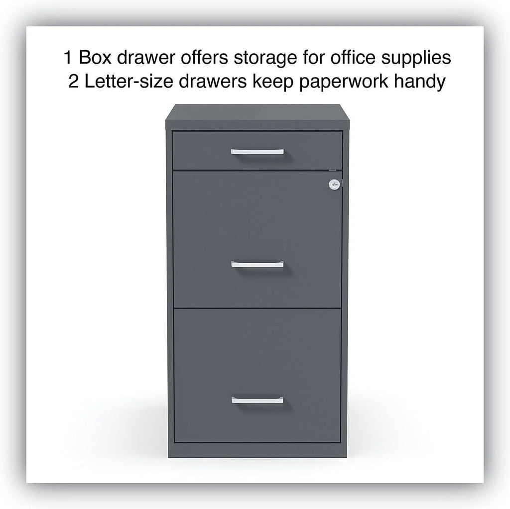 Charcoal 3-Drawer Vertical File Cabinet A70995