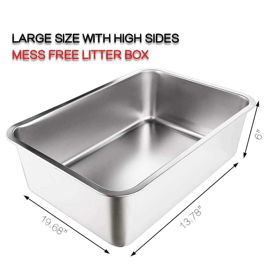 Stainless Steel Cat and Rabbit Litter Box I73075