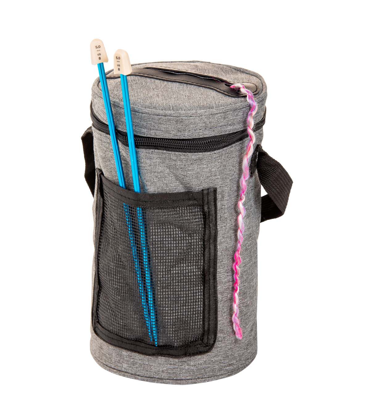 Gray Yarn Drum Storage Bag Q943014