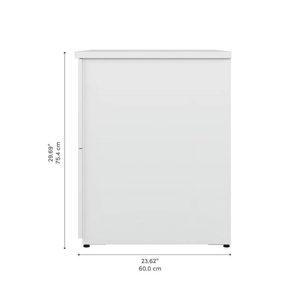 2-Drawer Engineered Wood Lateral File Cabinet in Pure White N741542