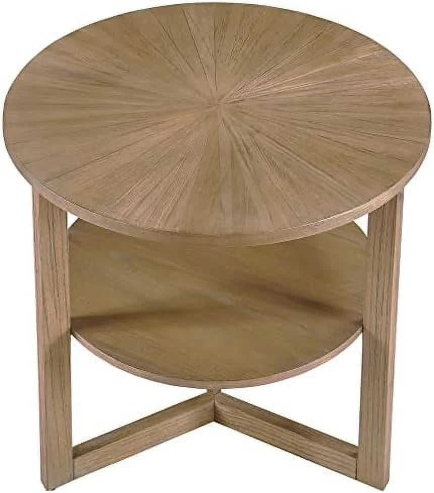 Round 2-Tier Solid Wood Coffee Table S795087