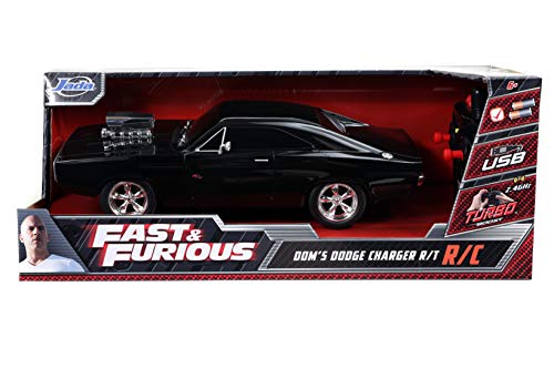 1:16 1970 Dodge Charger RT Remote Control Car 2.4 GHz Black A2942