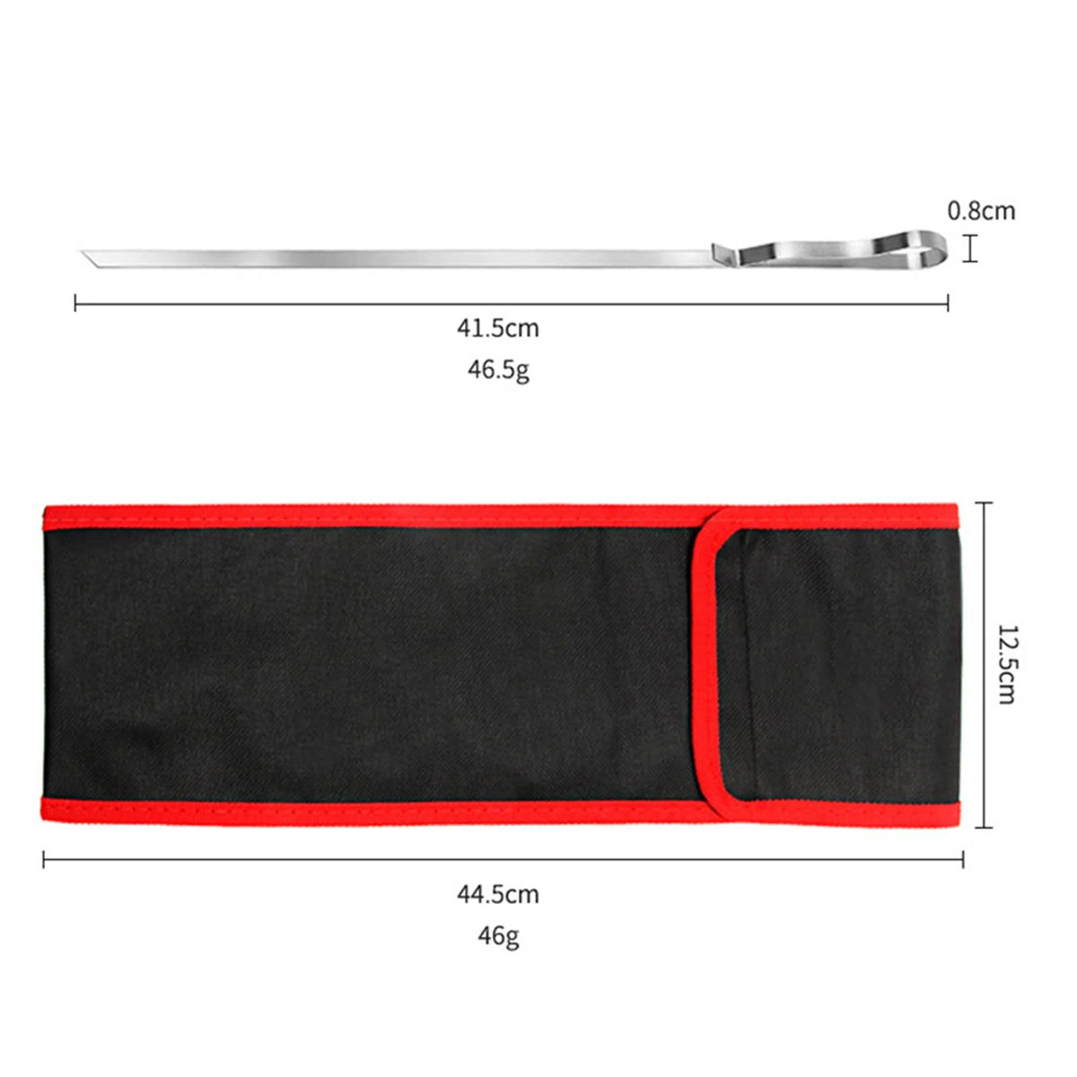 10 Pieces Barbecue Skewer Fork with Cloth Bag N184962